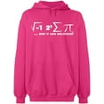 thumbnail image 1 of Unisex Hoodie Sweatshirt, I Ate Some Pi Day It Was Delicious Math, Custom Sweater, Slim Fit, Long Sleeve Sweater - Heliconia Medium, 1 of 2