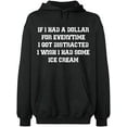 thumbnail image 1 of Unisex Hoodie Sweatshirt, If I Had a Dollar For Everything, Custom Sweater, Slim Fit, Long Sleeve Sweater - Dark Heather 3X-Large, 1 of 2