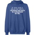 thumbnail image 1 of Unisex Hoodie Sweatshirt, If You Could Read My Mind, Slim Fit, Long Sleeve Sweater - Indigo Blue X-Large, 1 of 2