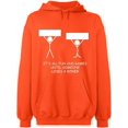 thumbnail image 1 of Unisex Hoodie Sweatshirt, It's All Fun And Games, Slim Fit, Long Sleeve Sweater - Orange X-Large, 1 of 2