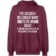 thumbnail image 1 of Unisex Hoodie Sweatshirt, My Blonket For Cooling, Slim Fit, Long Sleeve Sweater - Maroon 2X-Large, 1 of 2