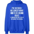 thumbnail image 1 of Unisex Hoodie Sweatshirt, My Blonket For Cooling, Slim Fit, Long Sleeve Sweater - Royal Blue Small, 1 of 2