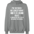 thumbnail image 1 of Unisex Hoodie Sweatshirt, My Blonket For Cooling, Slim Fit, Long Sleeve Sweater - Sport Grey X-Large, 1 of 2