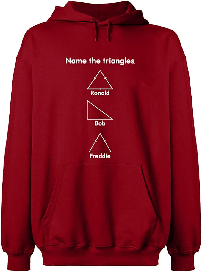 Unisex Hoodie Sweatshirt, Name The Triangle Ronald, Slim Fit, Long