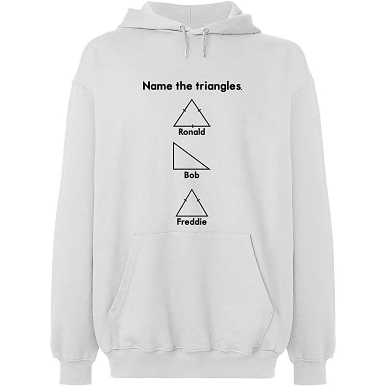 Unisex Hoodie Sweatshirt, Name The Triangle Ronald, Slim Fit, Long