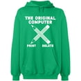 thumbnail image 1 of Unisex Hoodie Sweatshirt, Original Computer Print, Custom Sweater, Slim Fit, Long Sleeve Sweater - Irish Green Large, 1 of 2