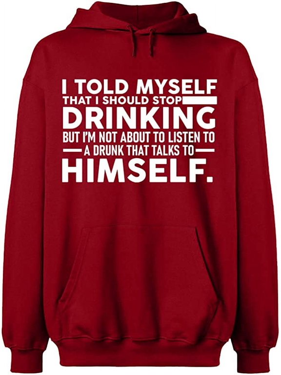 Unisex Hoodie Sweatshirt Slim Fit Long Sleeve Sweater - Antiquee Cherry Large