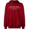 thumbnail image 1 of Unisex Hoodie Sweatshirt, Slim Fit, Long Sleeve Sweater - Antiquee Cherry Small, 1 of 2