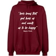 thumbnail image 1 of Unisex Hoodie Sweatshirt, Slim Fit, Long Sleeve Sweater - Cardinal Red X-Large, 1 of 2