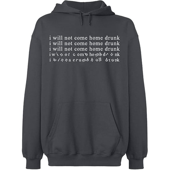 Unisex Hoodie Sweatshirt Slim Fit Long Sleeve Sweater - Charcoal 3X-Large