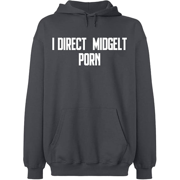 Unisex Hoodie Sweatshirt - Slim Fit Long Sleeve Sweater - Charcoal Large