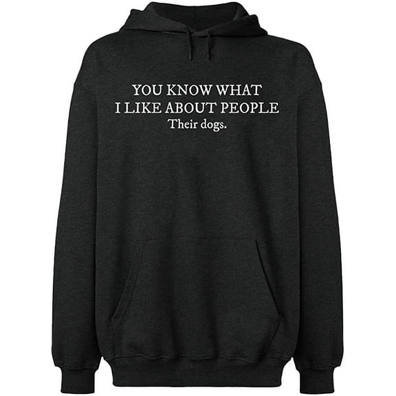 Unisex Hoodie Sweatshirt, Slim Fit, Long Sleeve Sweater - Dark Heather X-Large