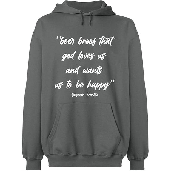 Unisex Hoodie Sweatshirt, Slim Fit, Long Sleeve Sweater - Graphite Heather Small
