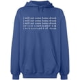 thumbnail image 1 of Unisex Hoodie Sweatshirt Slim Fit Long Sleeve Sweater - Indigo Blue 3X-Large, 1 of 2