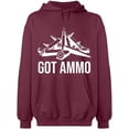thumbnail image 1 of Unisex Hoodie Sweatshirt Slim Fit Long Sleeve Sweater - Maroon 3X-Large, 1 of 2