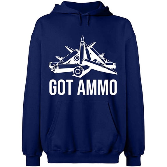 Unisex Hoodie Sweatshirt Slim Fit Long Sleeve Sweater - Navy Blue X-Large