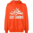 thumbnail image 1 of Unisex Hoodie Sweatshirt Slim Fit Long Sleeve Sweater - Orange Small, 1 of 2