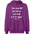 thumbnail image 1 of Unisex Hoodie Sweatshirt, Slim Fit, Long Sleeve Sweater - Purple 2X-Large, 1 of 2