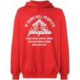 thumbnail image 1 of Unisex Hoodie Sweatshirt Slim Fit Long Sleeve Sweater - Red Medium, 1 of 2