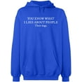 thumbnail image 1 of Unisex Hoodie Sweatshirt, Slim Fit, Long Sleeve Sweater - Royal Blue X-Large, 1 of 2