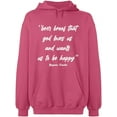 thumbnail image 1 of Unisex Hoodie Sweatshirt, Slim Fit, Long Sleeve Sweater - Safety Pink X-Large, 1 of 2