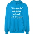 thumbnail image 1 of Unisex Hoodie Sweatshirt Slim Fit Long Sleeve Sweater - Sapphire Large, 1 of 2