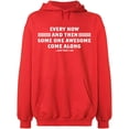 thumbnail image 1 of Unisex Hoodie Sweatshirt, Some One Awesome Along, Custom Sweater, Slim Fit, Long Sleeve Sweater - Red Large, 1 of 2