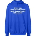 thumbnail image 1 of Unisex Hoodie Sweatshirt, Some One Awesome Along, Custom Sweater, Slim Fit, Long Sleeve Sweater - Royal Blue 3X-Large, 1 of 2