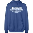 thumbnail image 1 of Unisex Hoodie Sweatshirt, Something Are Better Left Unsaid, Slim Fit, Long Sleeve Sweater - Indigo Blue 3X-Large, 1 of 2