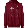 thumbnail image 1 of Unisex Hoodie Sweatshirt, Stop You're Under a Rest, Slim Fit, Long Sleeve Sweater - Cardinal Red Small, 1 of 2