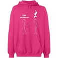 thumbnail image 1 of Unisex Hoodie Sweatshirt, Stop You're Under a Rest, Slim Fit, Long Sleeve Sweater - Heliconia X-Large, 1 of 2