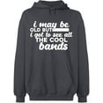 thumbnail image 1 of Unisex Hoodie Sweatshirt, The Cool Bands, Slim Fit, Long Sleeve Sweater - Charcoal 3X-Large, 1 of 2