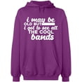 thumbnail image 1 of Unisex Hoodie Sweatshirt, The Cool Bands, Slim Fit, Long Sleeve Sweater - Purple 3X-Large, 1 of 2