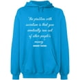 thumbnail image 1 of Unisex Hoodie Sweatshirt, The Problem With Socialism, Slim Fit, Long Sleeve Sweater - Sapphire Medium, 1 of 2