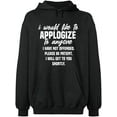 thumbnail image 1 of Unisex Hoodie Sweatshirt, To Anyone I Have Not Offended, Slim Fit, Long Sleeve Sweater - Dark Heather 2X-Large, 1 of 2