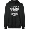 thumbnail image 1 of Unisex Hoodie Sweatshirt, To Anyone I Have Not Offended, Slim Fit, Long Sleeve Sweater - Dark Heather X-Large, 1 of 2