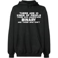thumbnail image 1 of Unisex Hoodie Sweatshirt, Understand Binary Math, Slim Fit, Long Sleeve Sweater - Dark Heather 3X-Large, 1 of 2