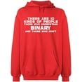 thumbnail image 1 of Unisex Hoodie Sweatshirt, Understand Binary Math, Slim Fit, Long Sleeve Sweater - Red X-Large, 1 of 2