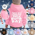 thumbnail image 1 of Unisex Hoodie Trendy Cute Hooded Sweatshirt with Pocket Baggy Pullover Winter 2025 Back to School Clothes Teens Letter Printed Tops - Beige,2-3 Years, 1 of 6