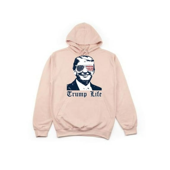 Unisex Hoodie, Trump Life, Trump 2020, Republican Apparel, Funny Hoodies, Republican Hoodie, Conservative Apparel, Donald Trump Apparel, Peach, LARGE