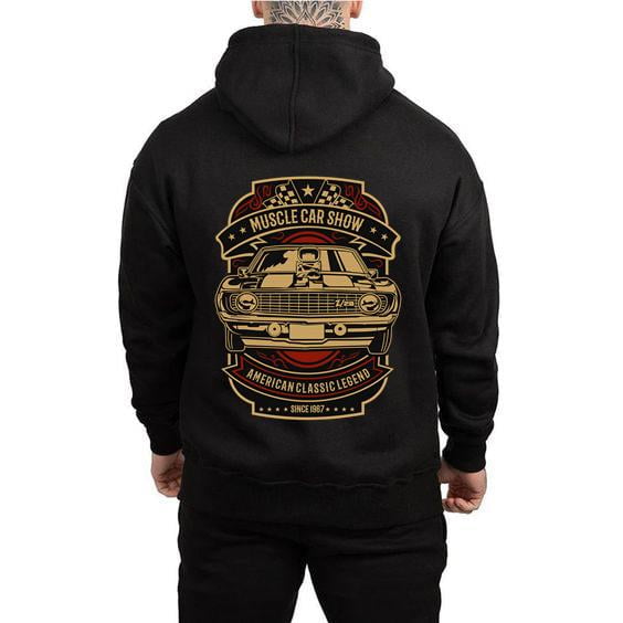 Unisex Hoodie Vintage American Muscle Car Show Classic Old Cars On Men S Hoodie for Men and Women Walmart