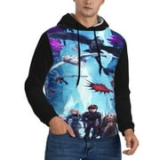 Unisex How To Train Your Dragon Hoodies Novelty Print 3d Pattern Hooded Pullover Sweatshirt With Pocket For Men Women