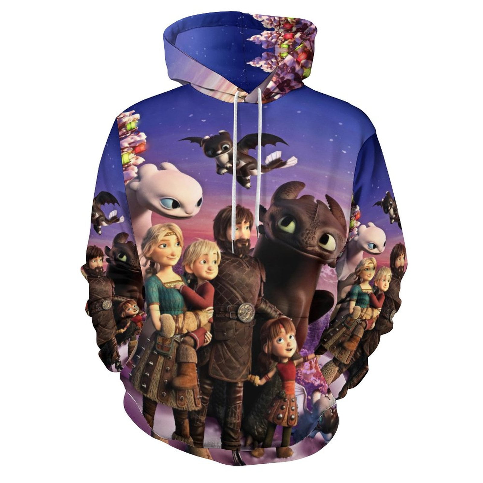 Unisex How to Train Your Dragon Hoodies 3D Printed Pullover Hooded