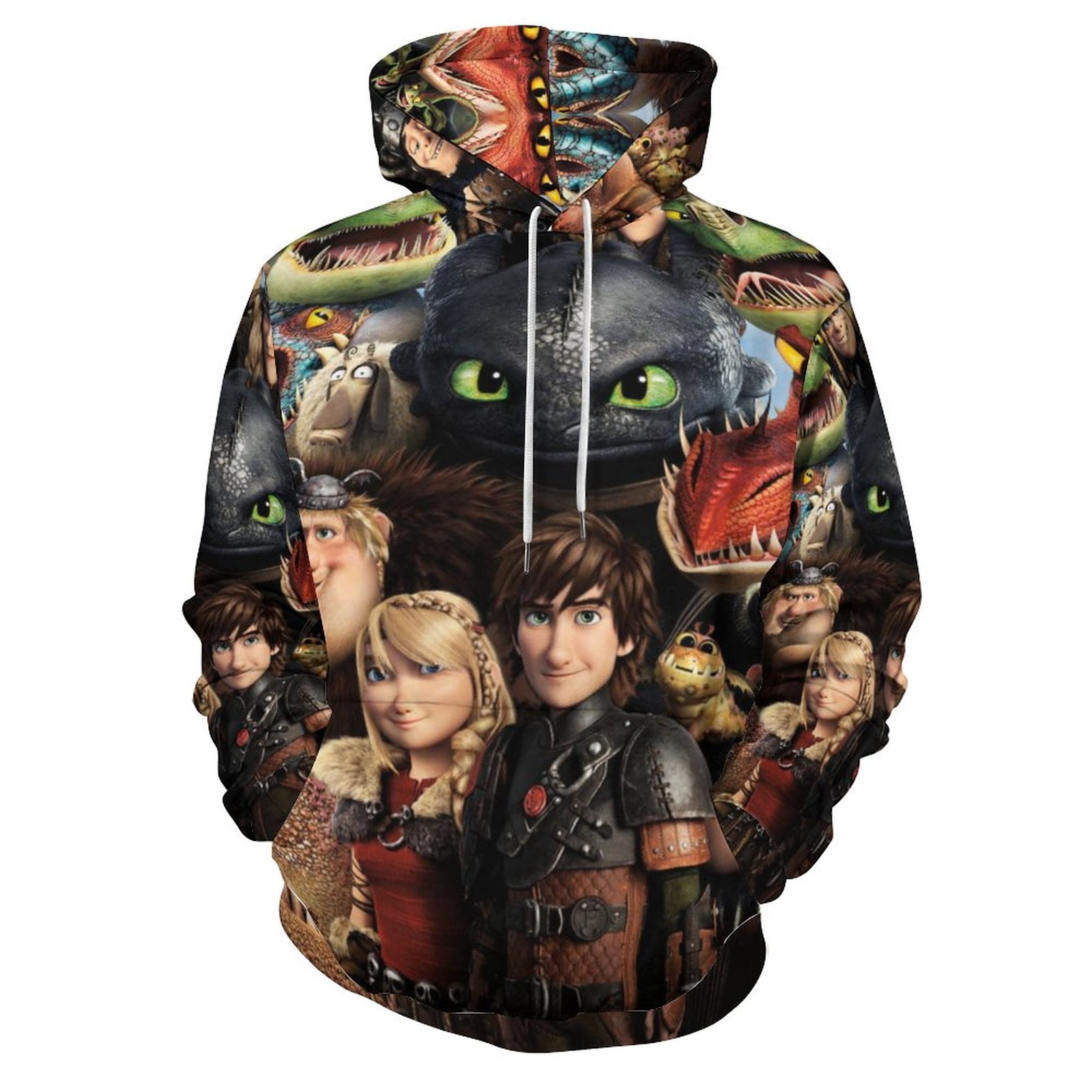 Unisex How to Train Your Dragon Hoodies 3D Printed Pullover Hooded
