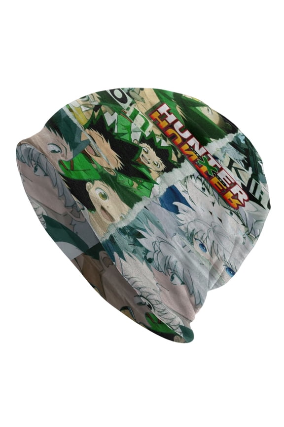 Unisex Hunter X Hunte Gon Killua Knitted Hat Warm Slouchy Knit Hat Headwear Skull Hat for Men Women