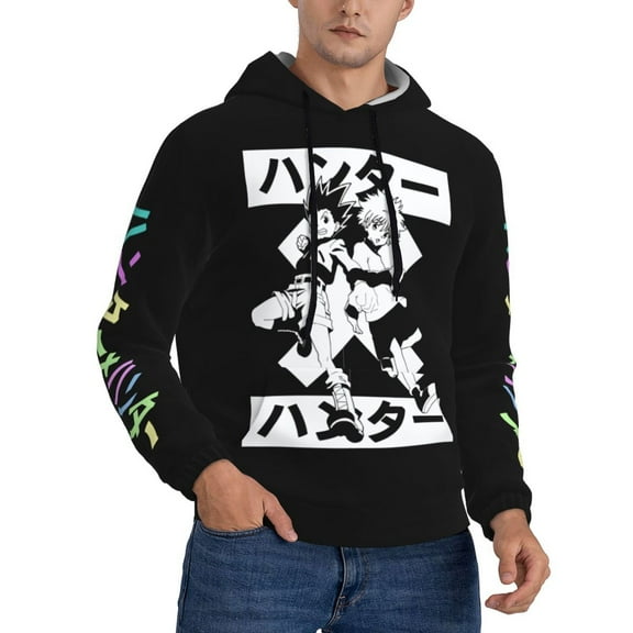 Unisex Hunter X Hunte Gon Killua Pullover Hoodies 3D Print Novelty Sweatshirts Hoodie with Pocket for Men Women