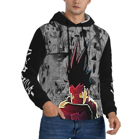 Unisex Hunter X Hunte Gon Pullover Hoodies 3D Print Novelty Sweatshirts Hoodie with Pocket for Men Women