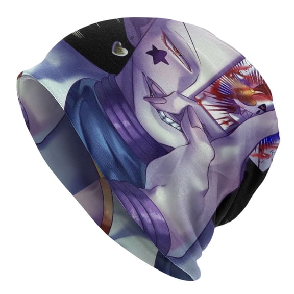 Unisex Hunter X Hunte Hisoka Knitted Hat Warm Slouchy Knit Hat Headwear Skull Hat for Men Women