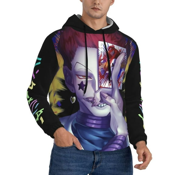 Unisex Hunter X Hunte Hisoka Pullover Hoodies 3D Print Novelty Sweatshirts Hoodie with Pocket for Men Women