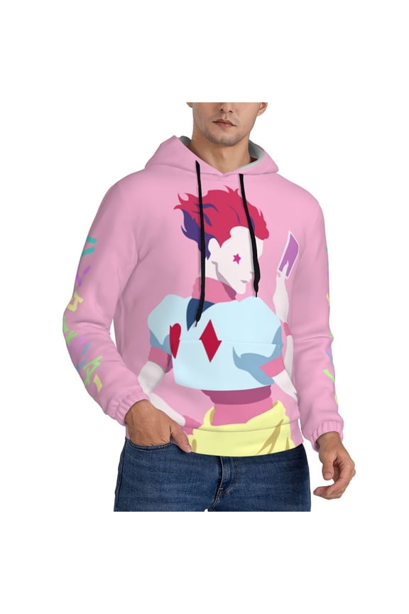 Unisex Hunter X Hunte Hisoka Pullover Hoodies 3D Print Novelty Sweatshirts Hoodie with Pocket for Men Women